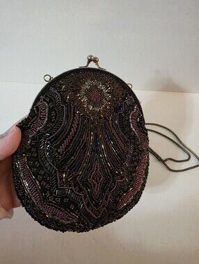 Vintage Walborg Beaded Jeweltone Purse Handbag